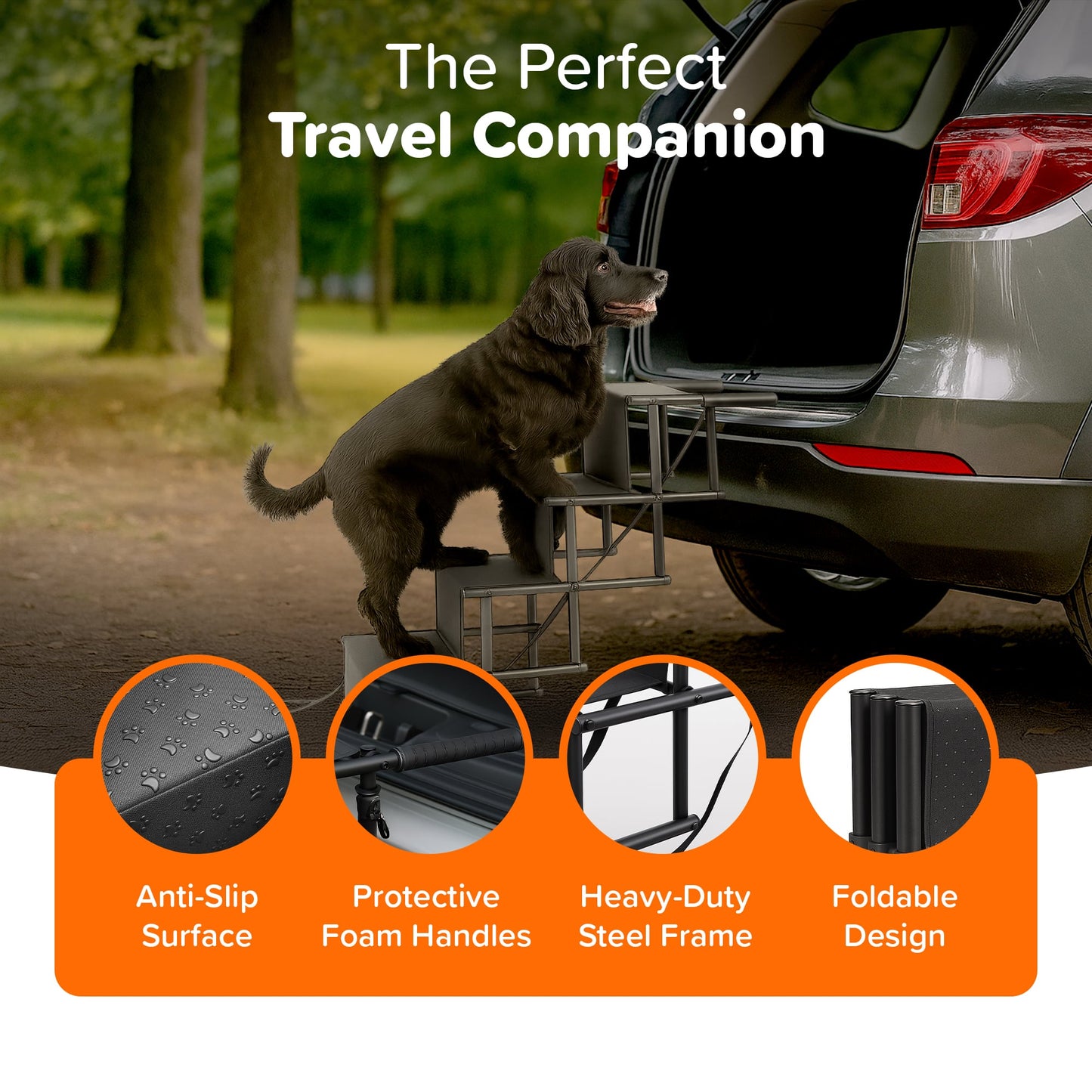 Cuddletail™ Foldable Pet Staircase