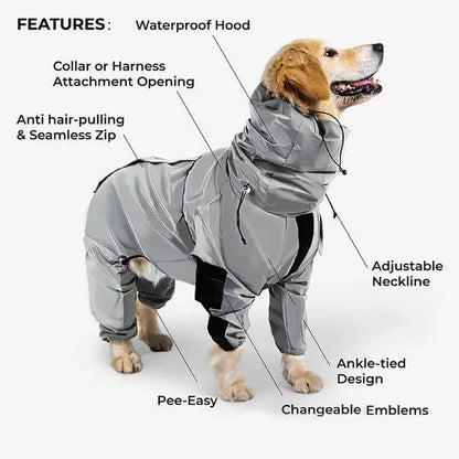 Cuddletail™ Reflective Dog Jacket